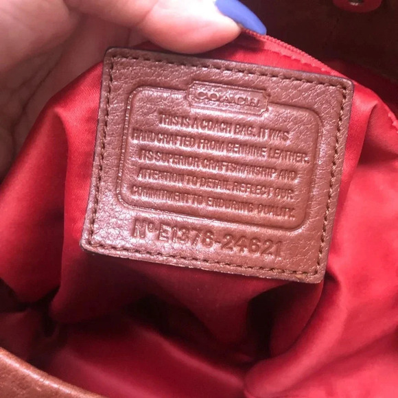 COACH PHOEBE LEATHER SHOULDER BAG - Picture 7 of 9